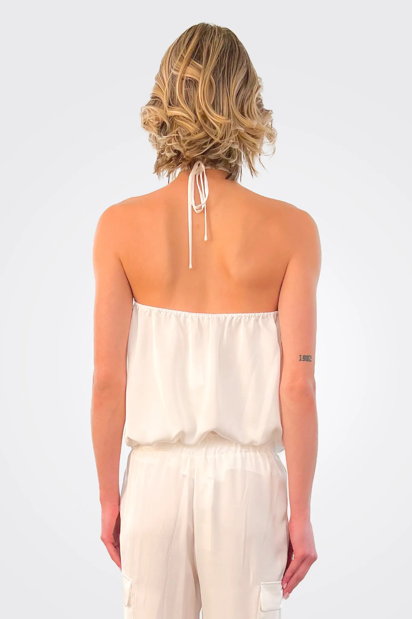 Carmen Halter Top - Ivory