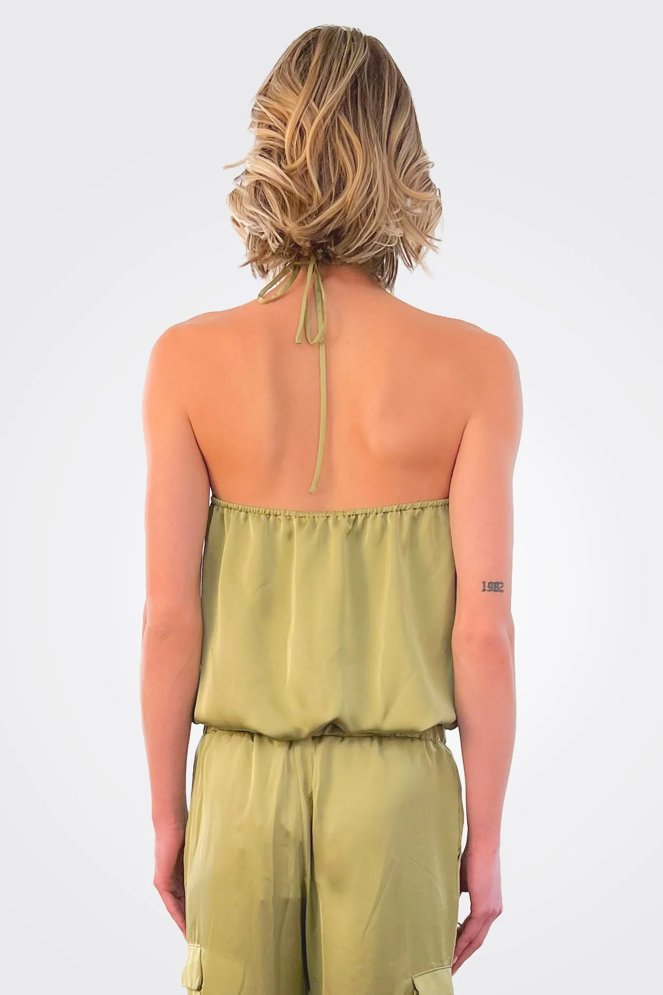 Carmen Halter Top - Vintage Olive