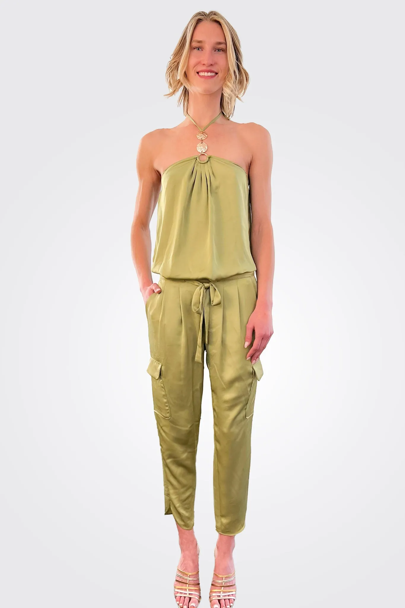 Carmen Halter Top - Vintage Olive