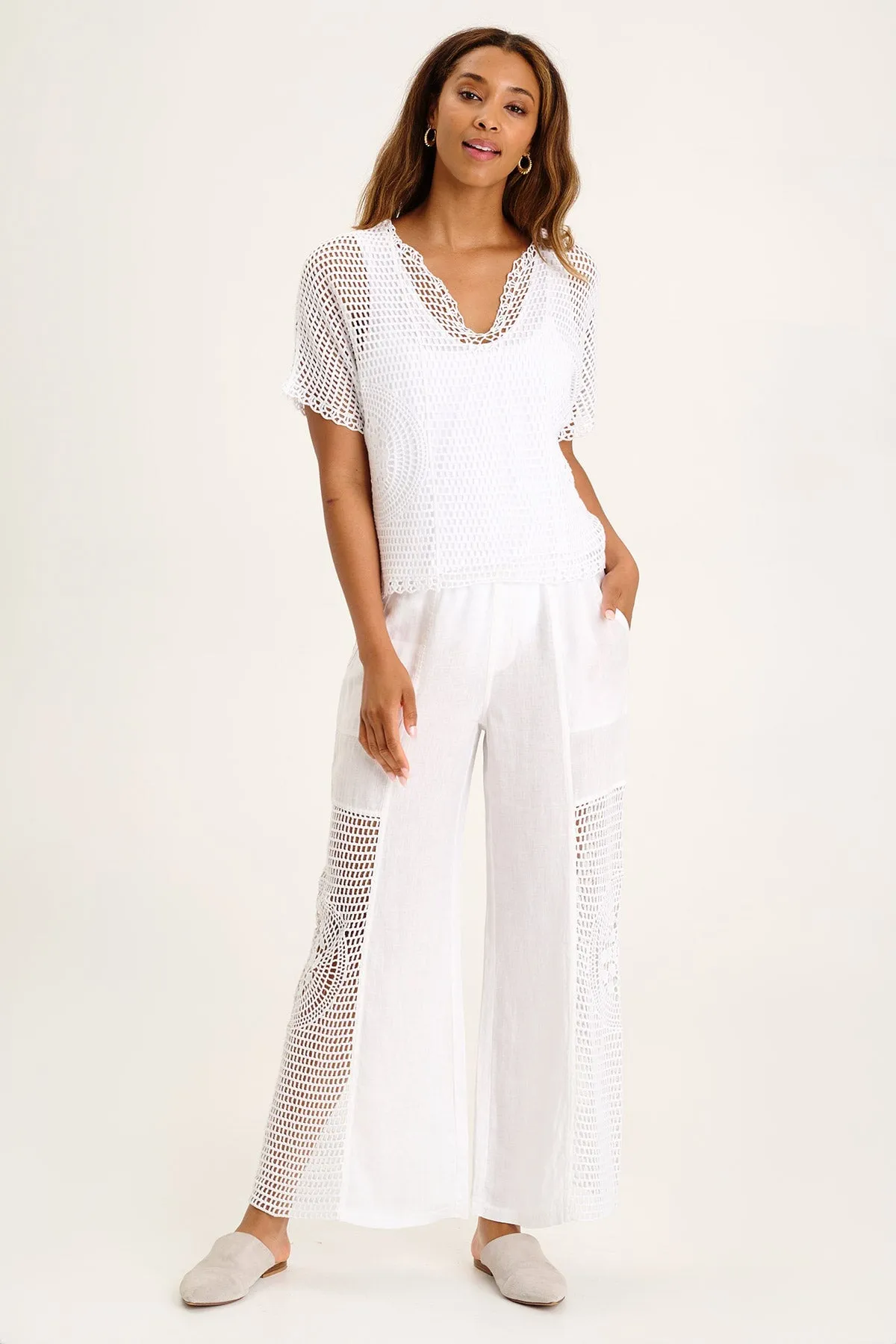 Centre Crochet Layered Top