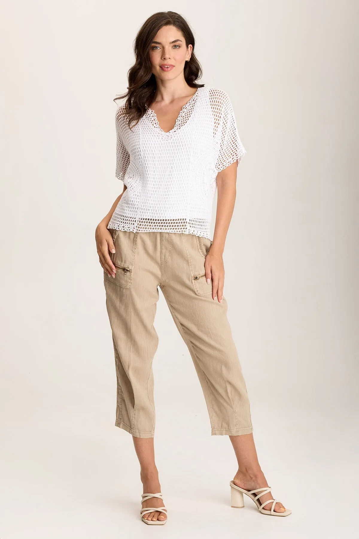 Centre Crochet Layered Top