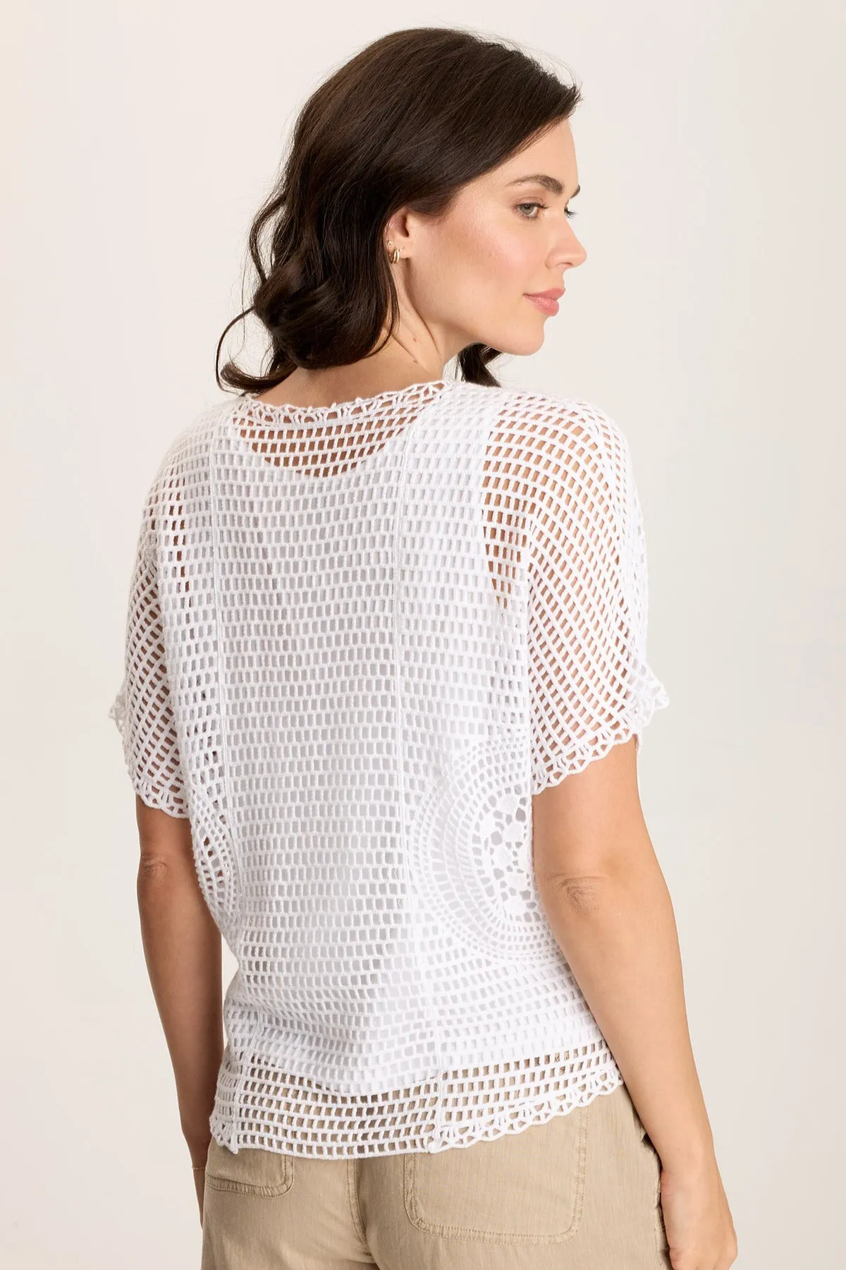 Centre Crochet Layered Top