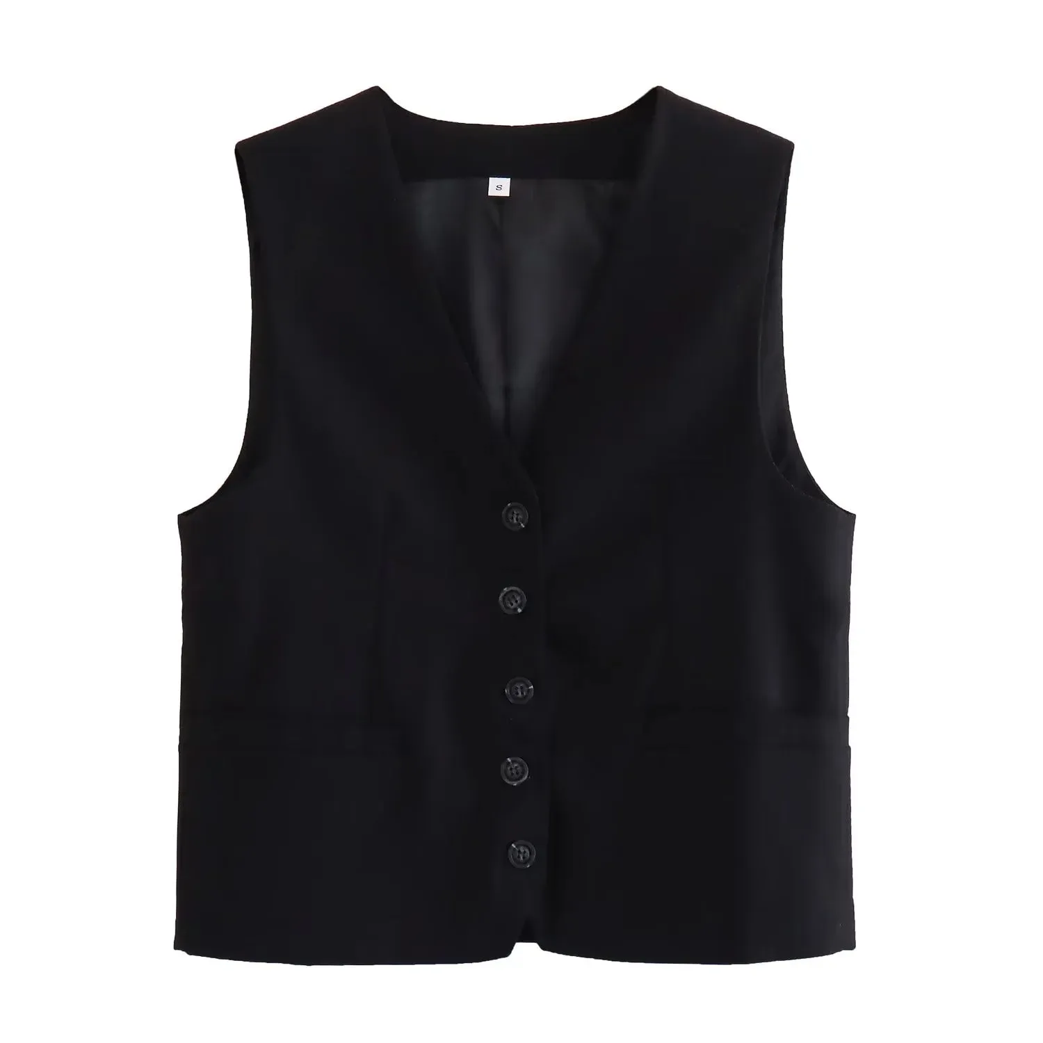 cold weather outfits JazzHer 2024 Spring Summer Casual Women Solid Suits Fashion Single Breasted Sleeveless V Neck Vests Streetwear Chic Shorts