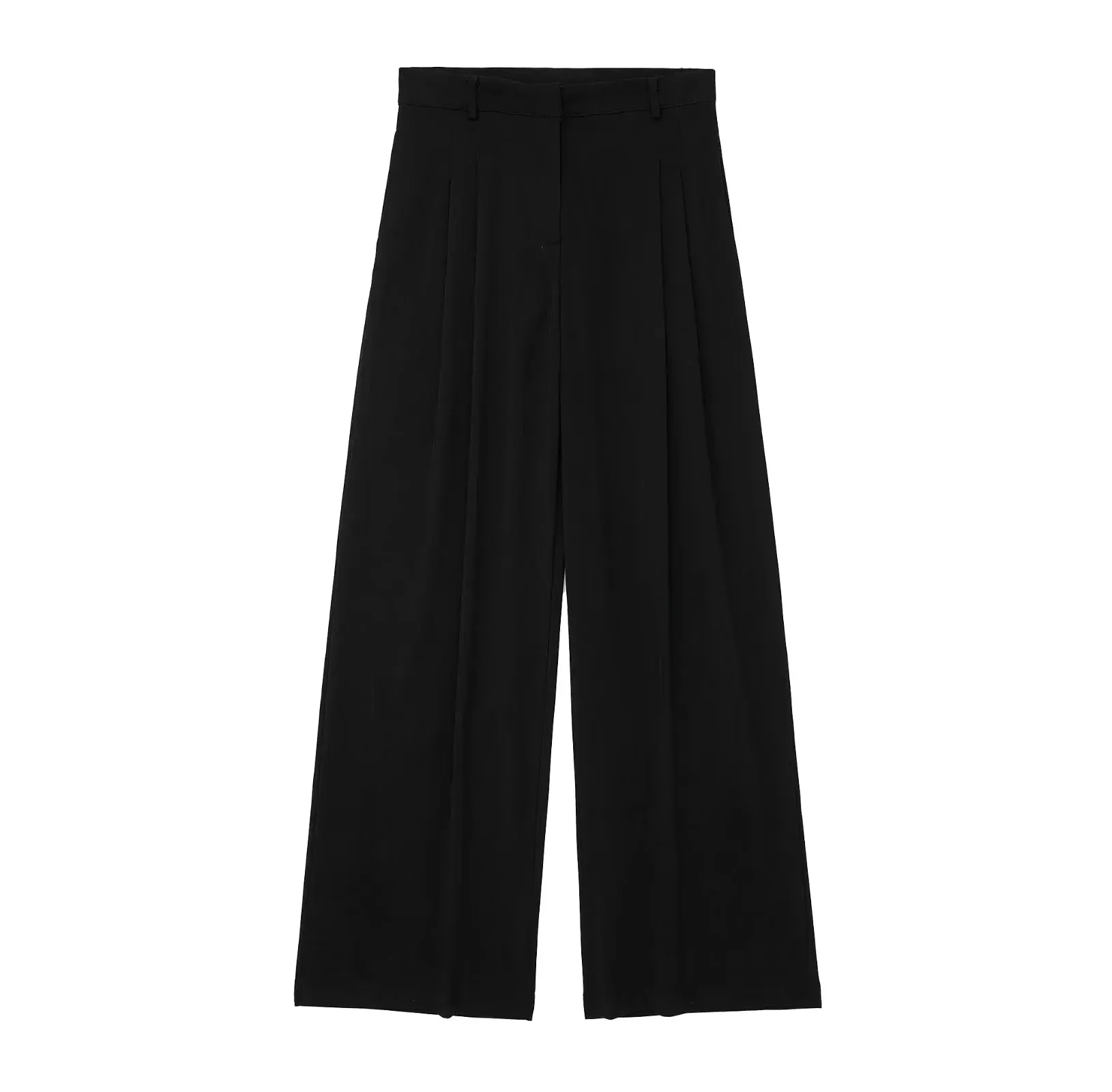 cold weather outfits JazzHer 2024 Spring Summer Casual Women Solid Suits Fashion V Neck Halter Single Breasted Vests Chic High Waist Wide Leg Pants