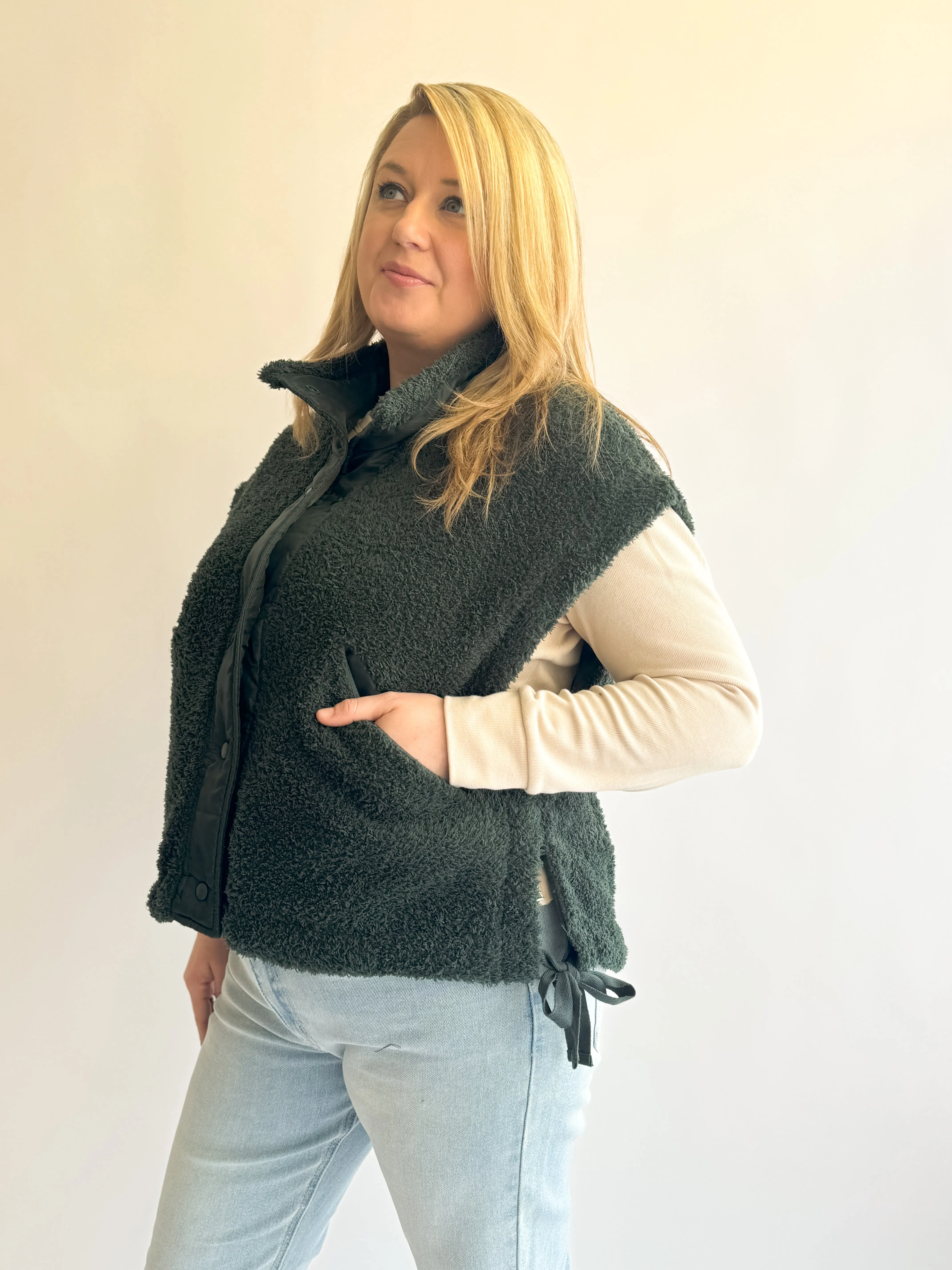 Cozy Side Tie Vest
