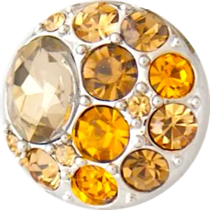 Crystal Bling Button Cover