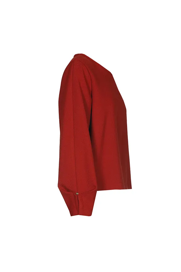 CUFF DETAIL SHORT DRESSY TOP