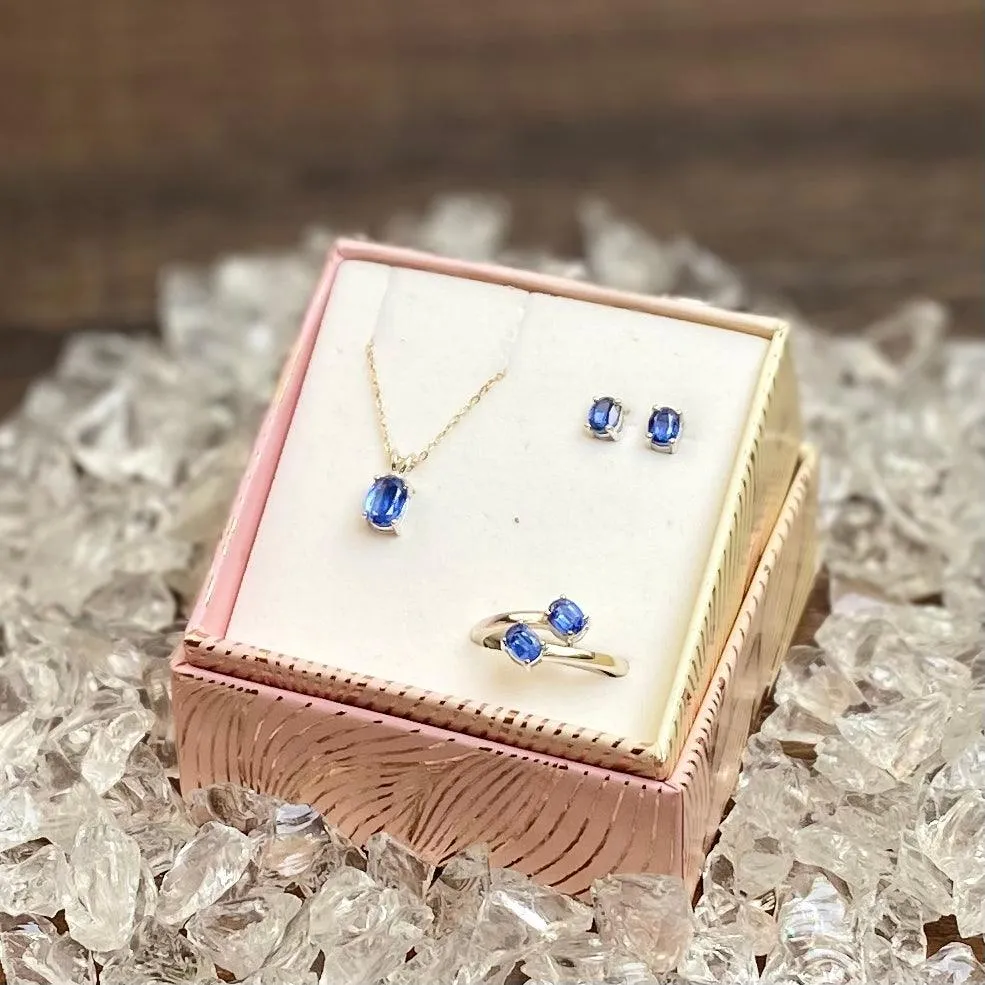 Daily Wear Meaningful Natural Gemstone Silver Jewelry Gift Set