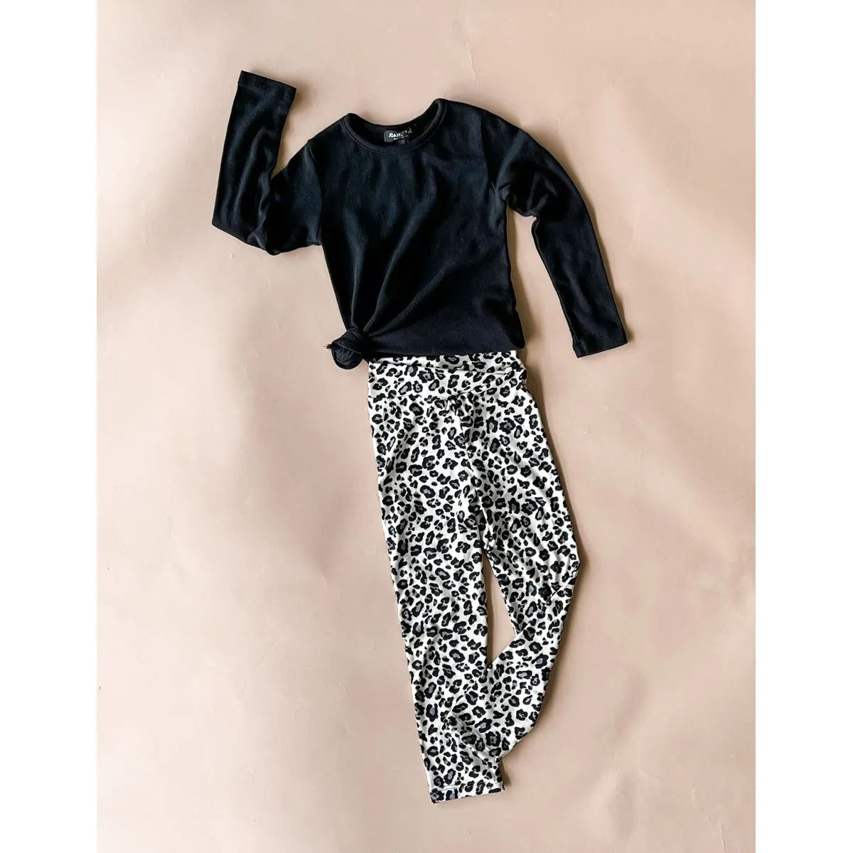 Dance Leggings | Creme Cheetah