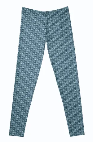 Designer Leggings - Blue Pillowwood