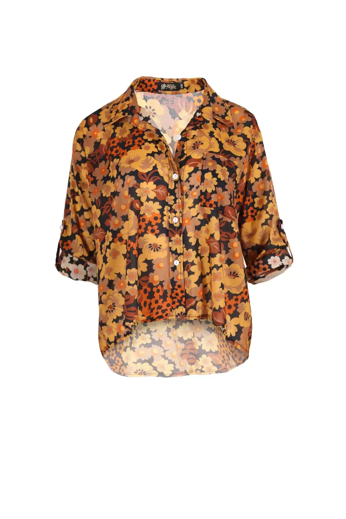 Dilon Shirt Tangerine in Cotton
