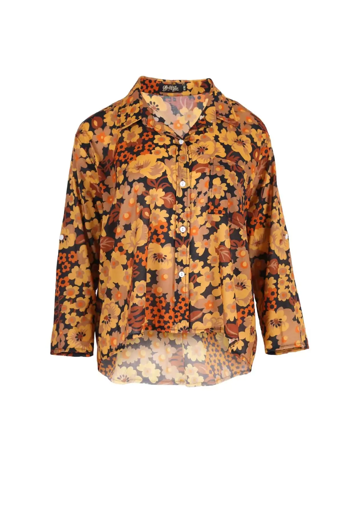 Dilon Shirt Tangerine in Cotton