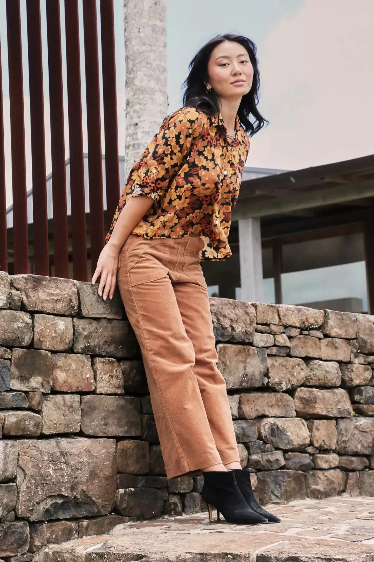 Dilon Shirt Tangerine in Cotton