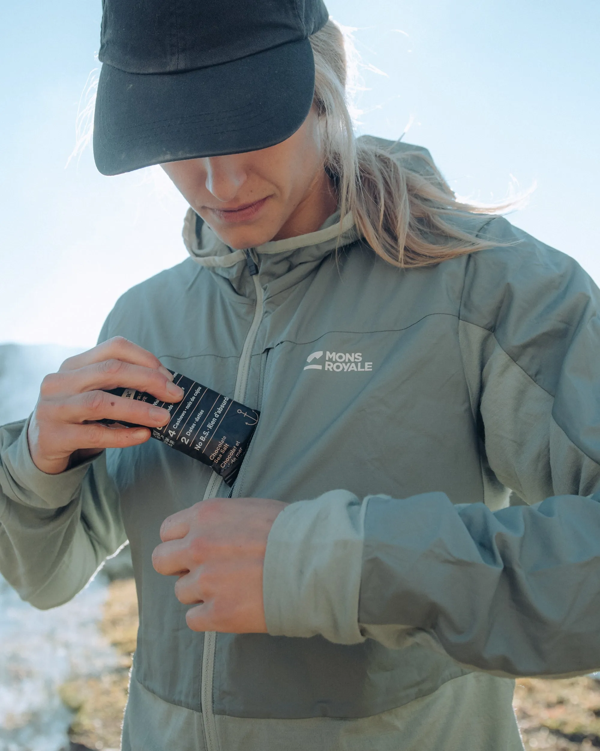 Diversion Merino Wind Jacket - Dew / Desert Sage
