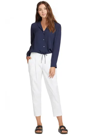 Drawstring Lapel Shirt (Marine)