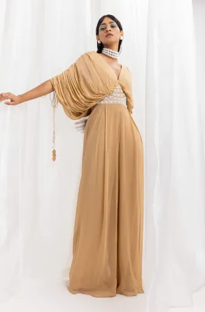 Dune gold embellished jumpsuit