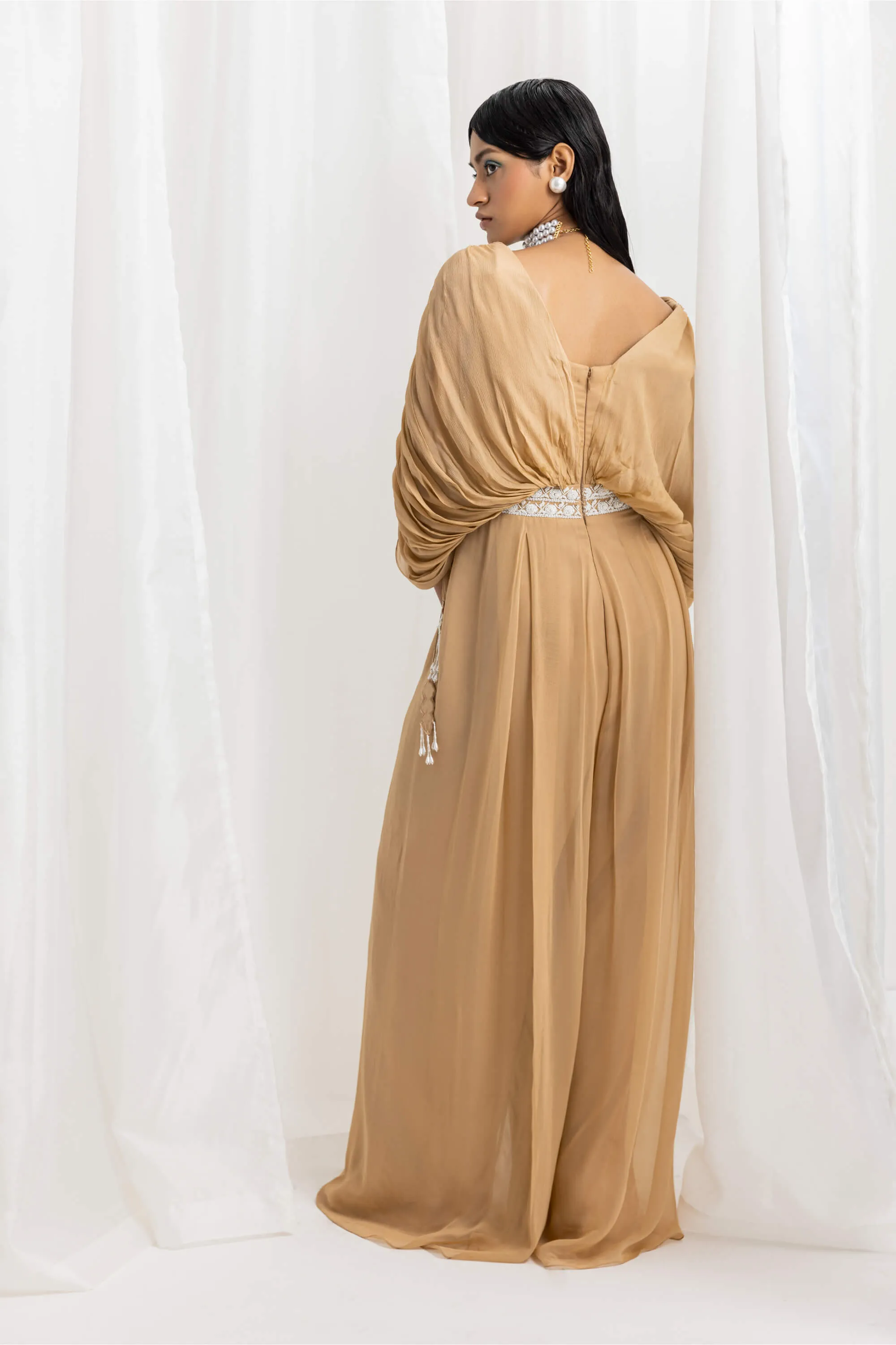 Dune gold embellished jumpsuit