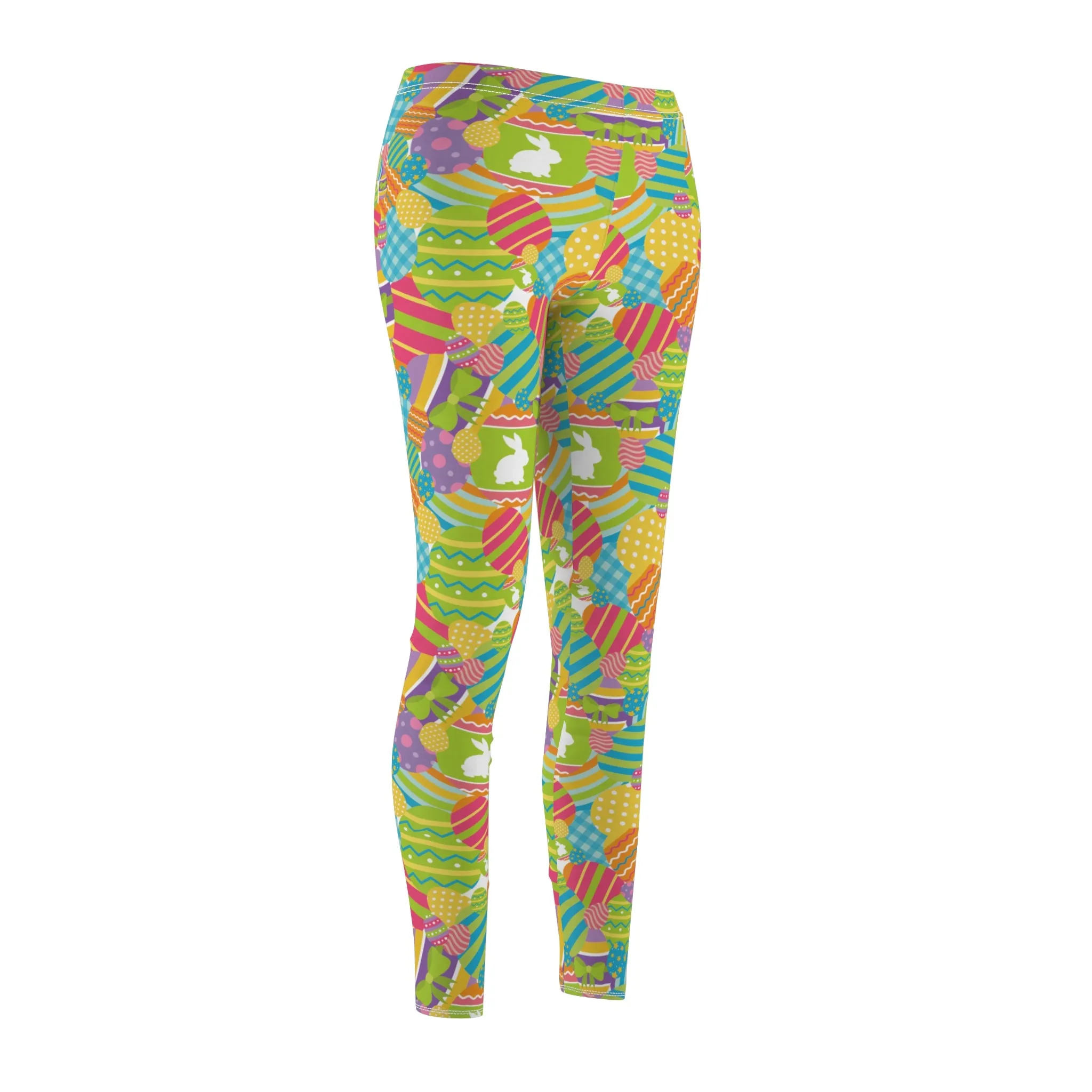 Easter Egg Womens Leggings Stretch Pants - Saiko Studio