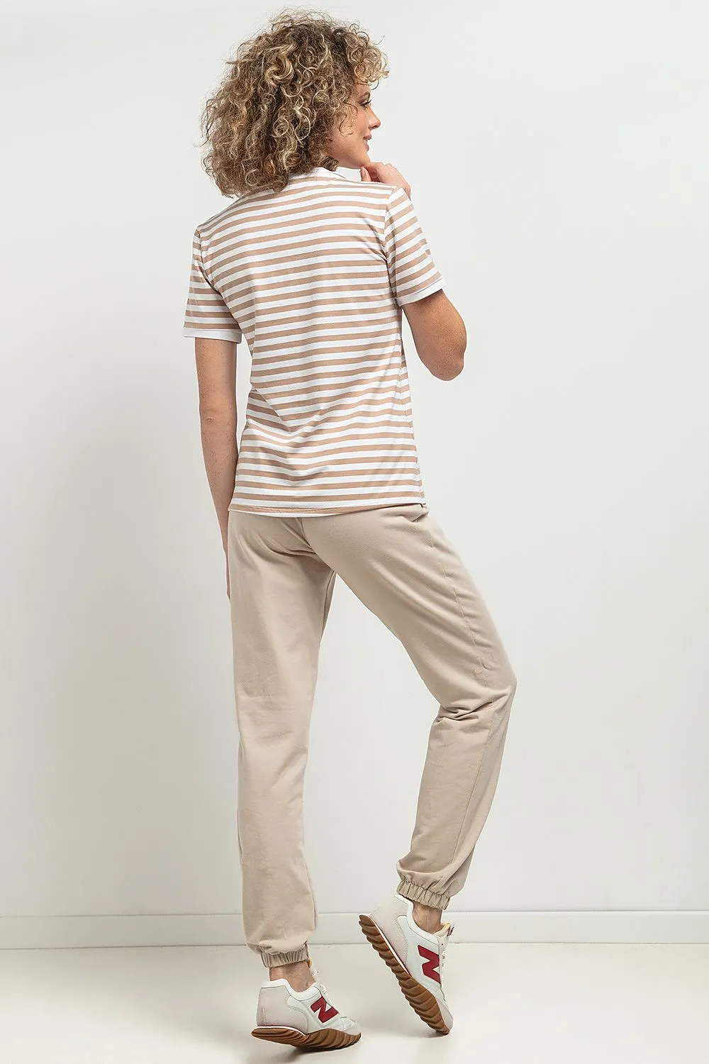 Elegant V Neck Slim-fit Blouse