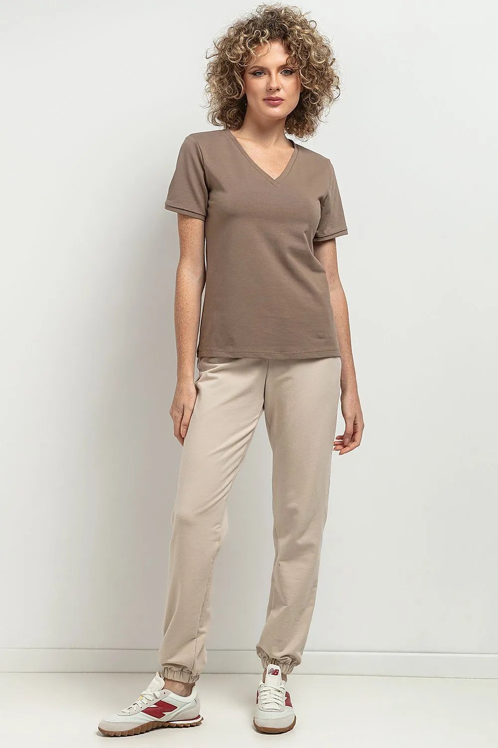 Elegant V Neck Slim-fit Blouse