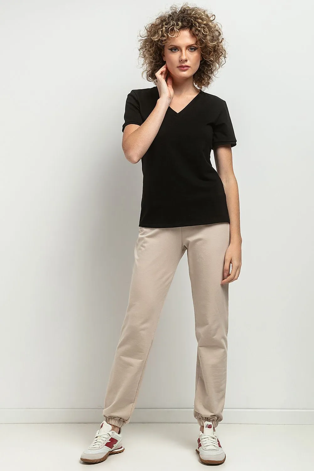 Elegant V Neck Slim-fit Blouse