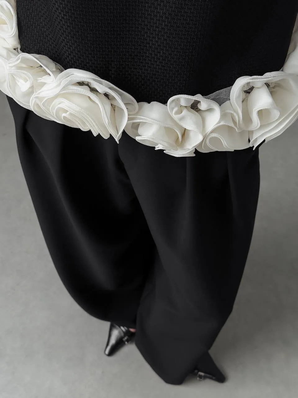 Elegant Wide-Leg Black Pants