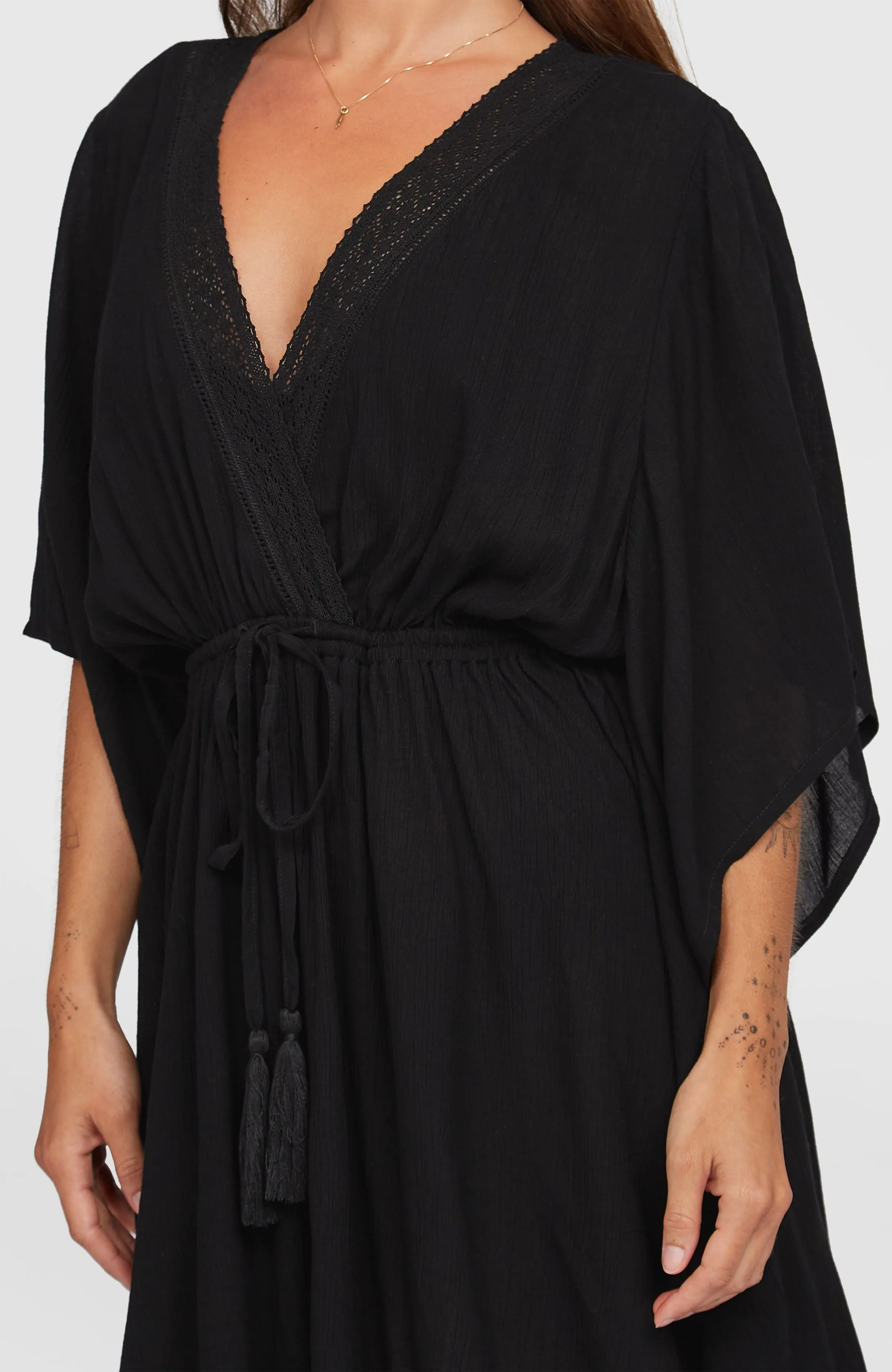 Essentials Cover Up Kleid | Black Out