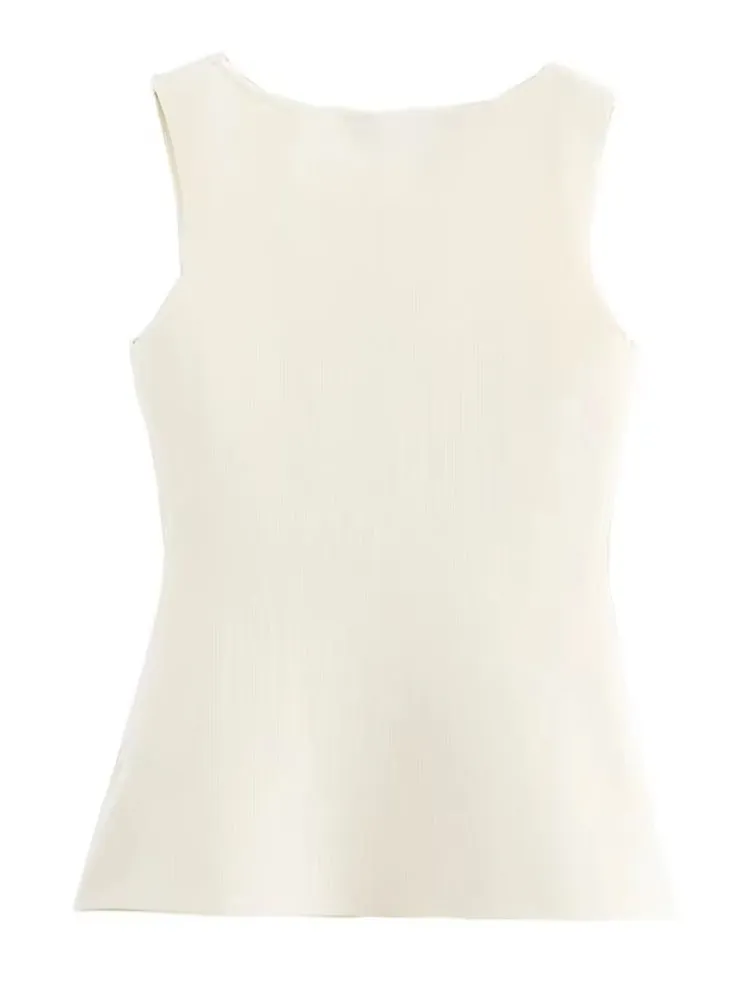 Fashion Knitted Sweater Waistcoat For Women