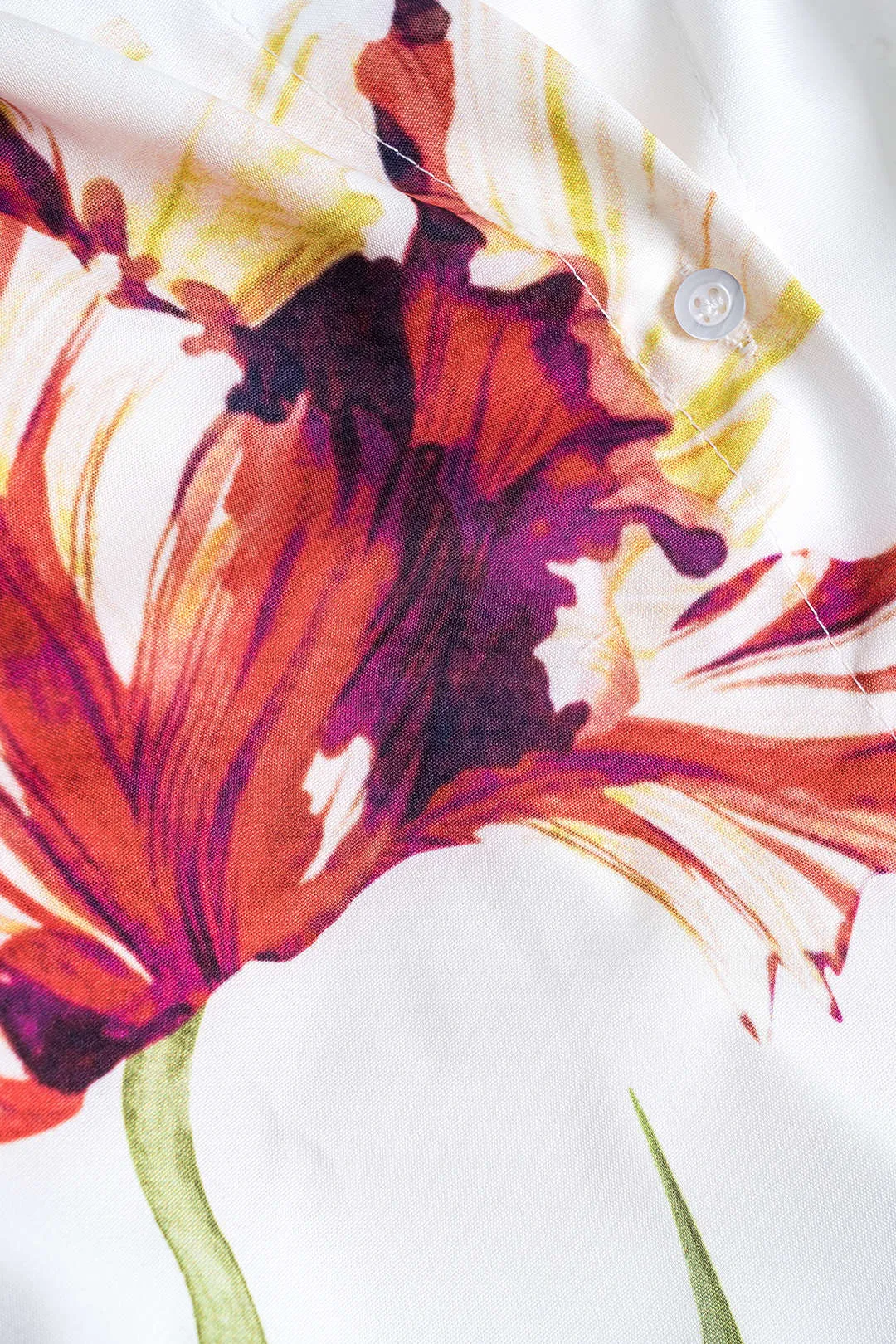 Fiona - Floral Print Long-Sleeve Woman's Shirt