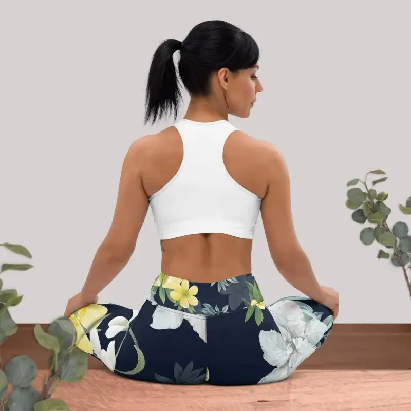 Floral Workout Leggings | Women's High Waist Leggings