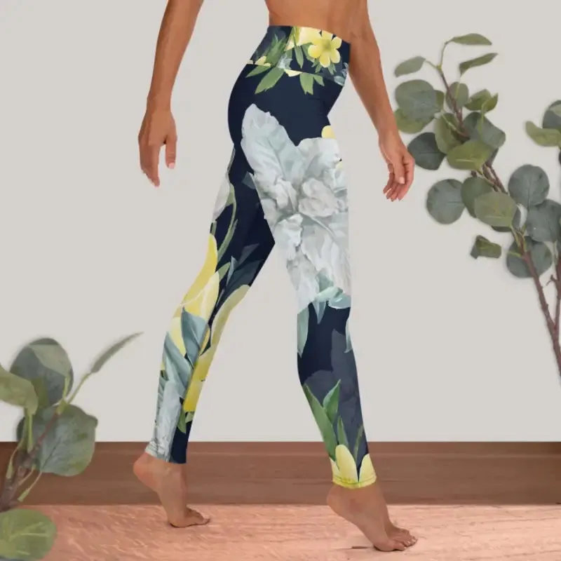 Floral Workout Leggings | Women's High Waist Leggings