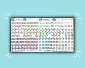 Four Sheets of Number Circles