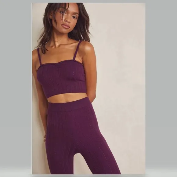 Free People Morning Light Set in Wine Size M