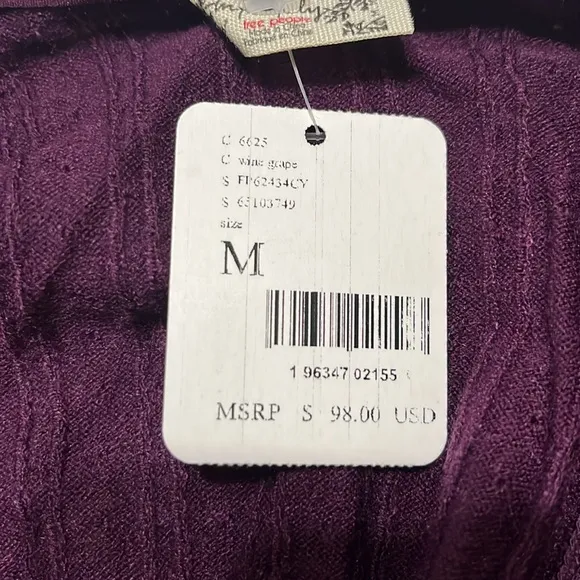 Free People Morning Light Set in Wine Size M