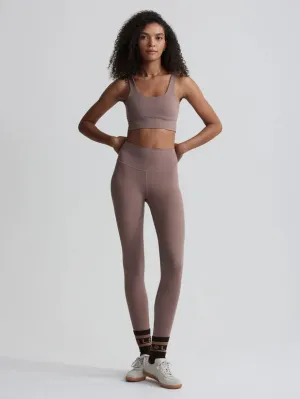 Freesoft High Rise Legging 25 in Deep Taupe