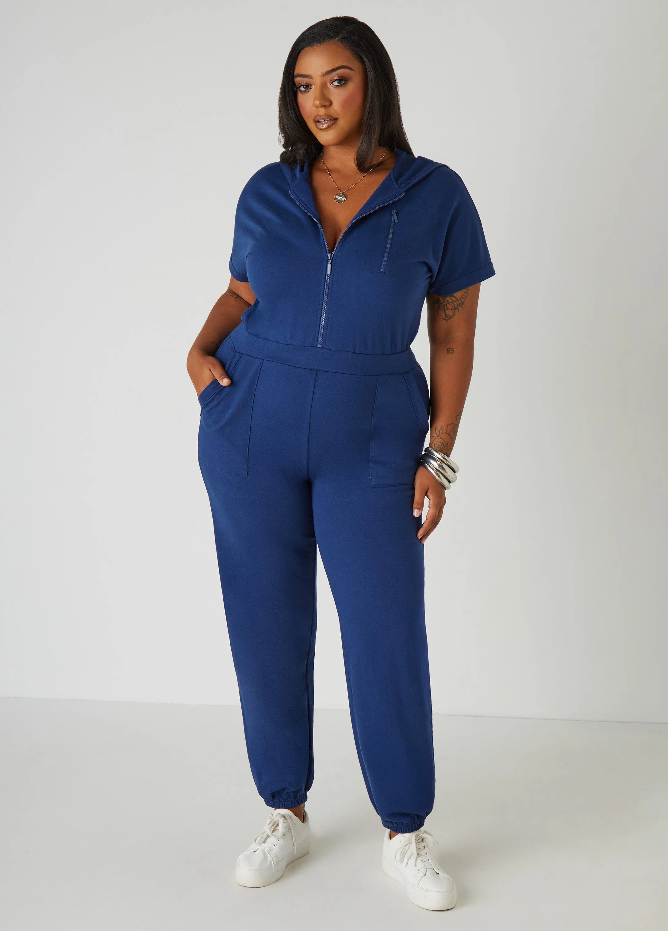 French Terry Joggers Jumpsuit