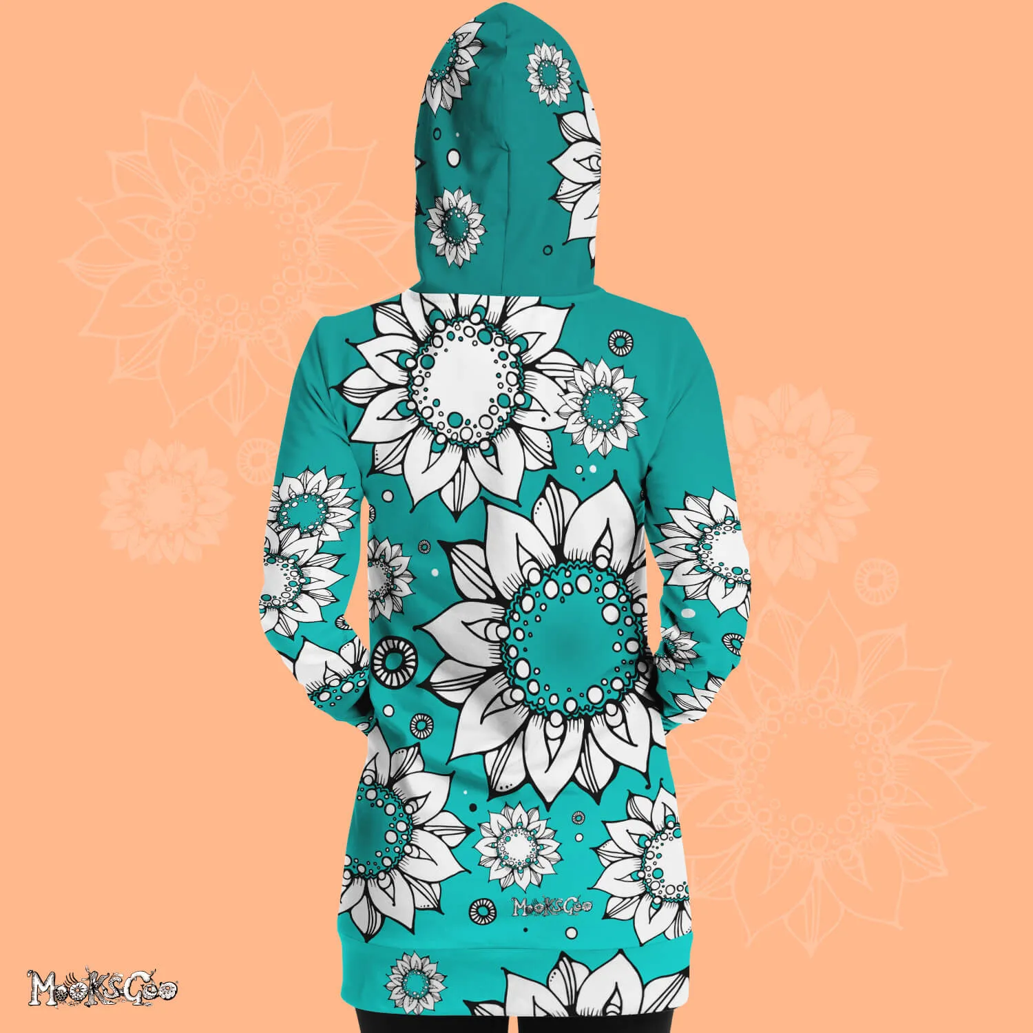 Funky Sunflower Long Hoodie