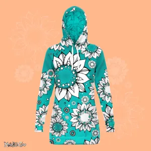 Funky Sunflower Long Hoodie