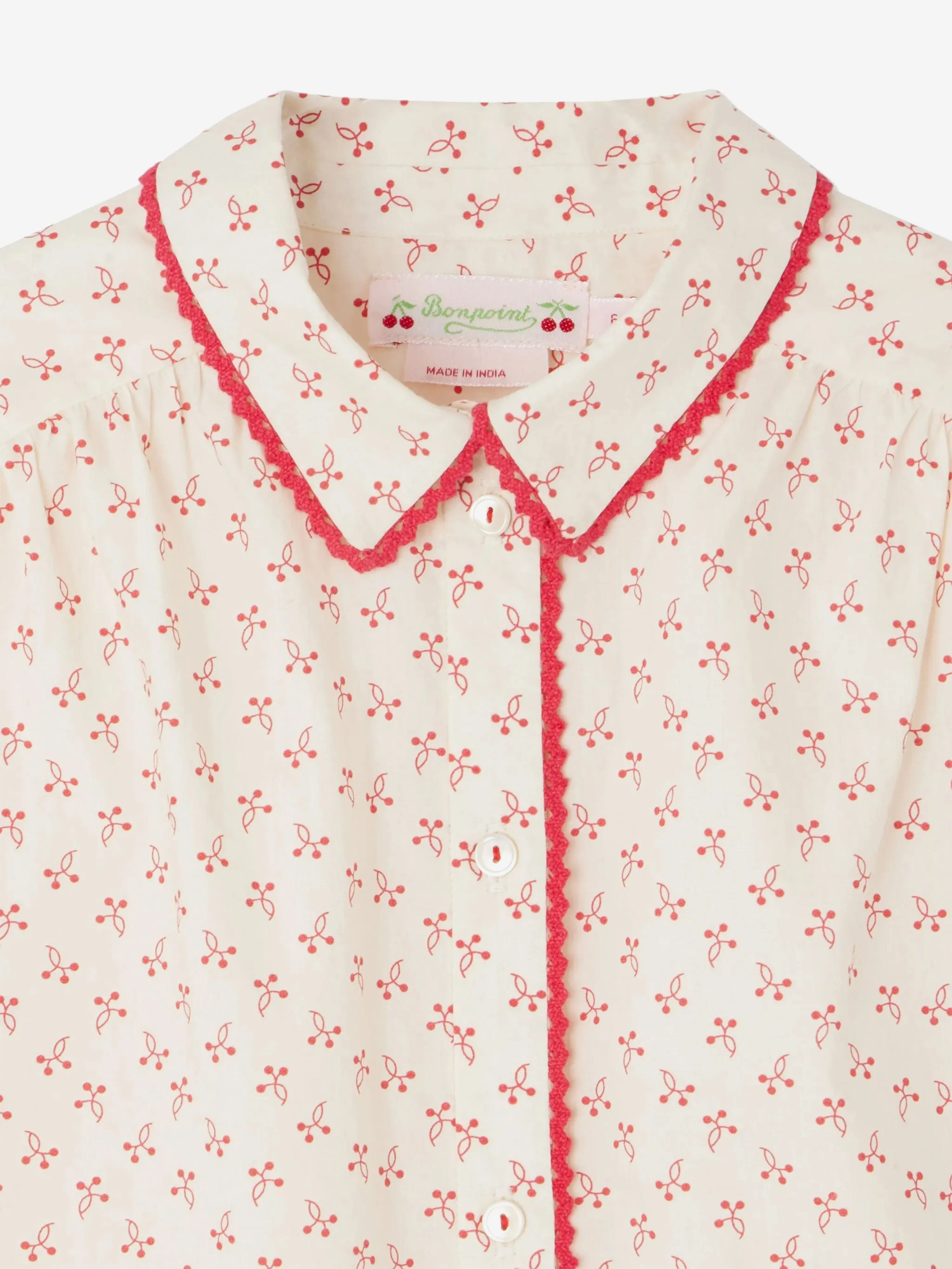 Girls Basiline Blouse in Ivory