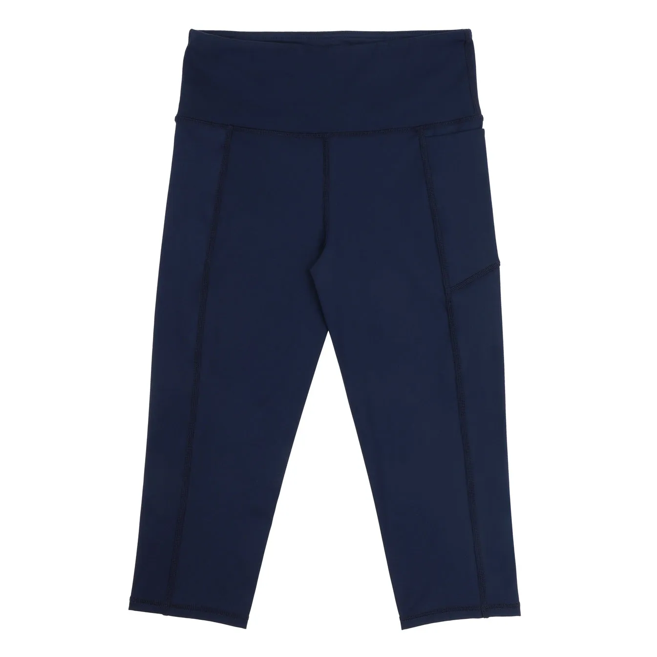 Girls Navy 3/4 Leggings