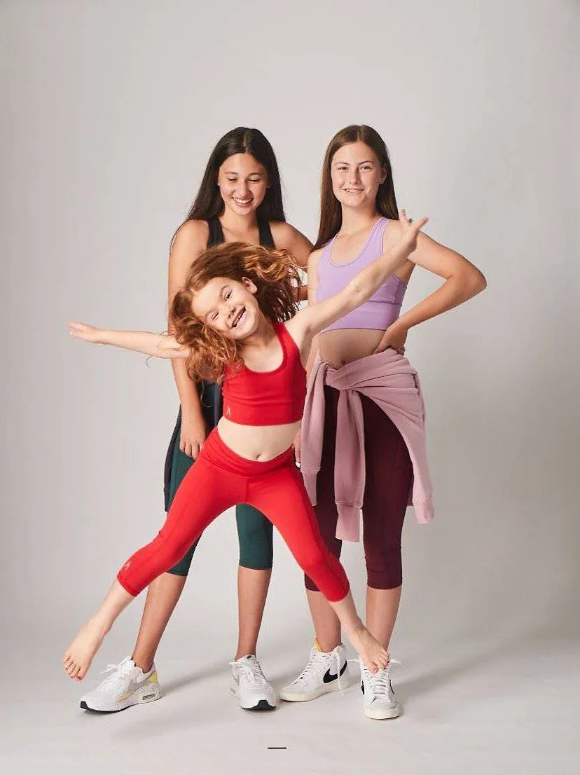 Girls Red Leggings