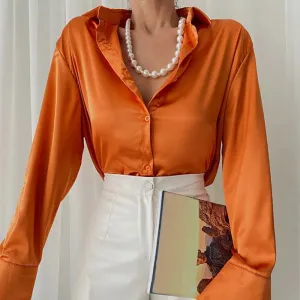 Giulia – Vintage Silk Women’s Long Sleeve Blouse