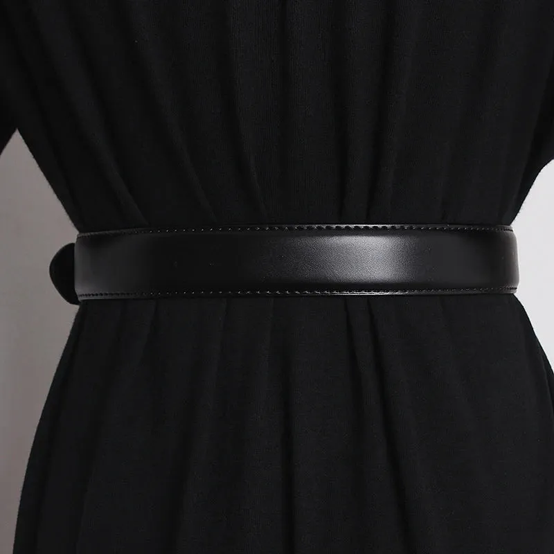 Gold Accent Leather Belt