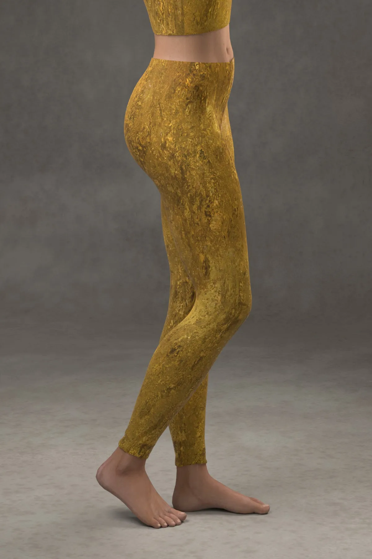 Golden Riverbed Leggings