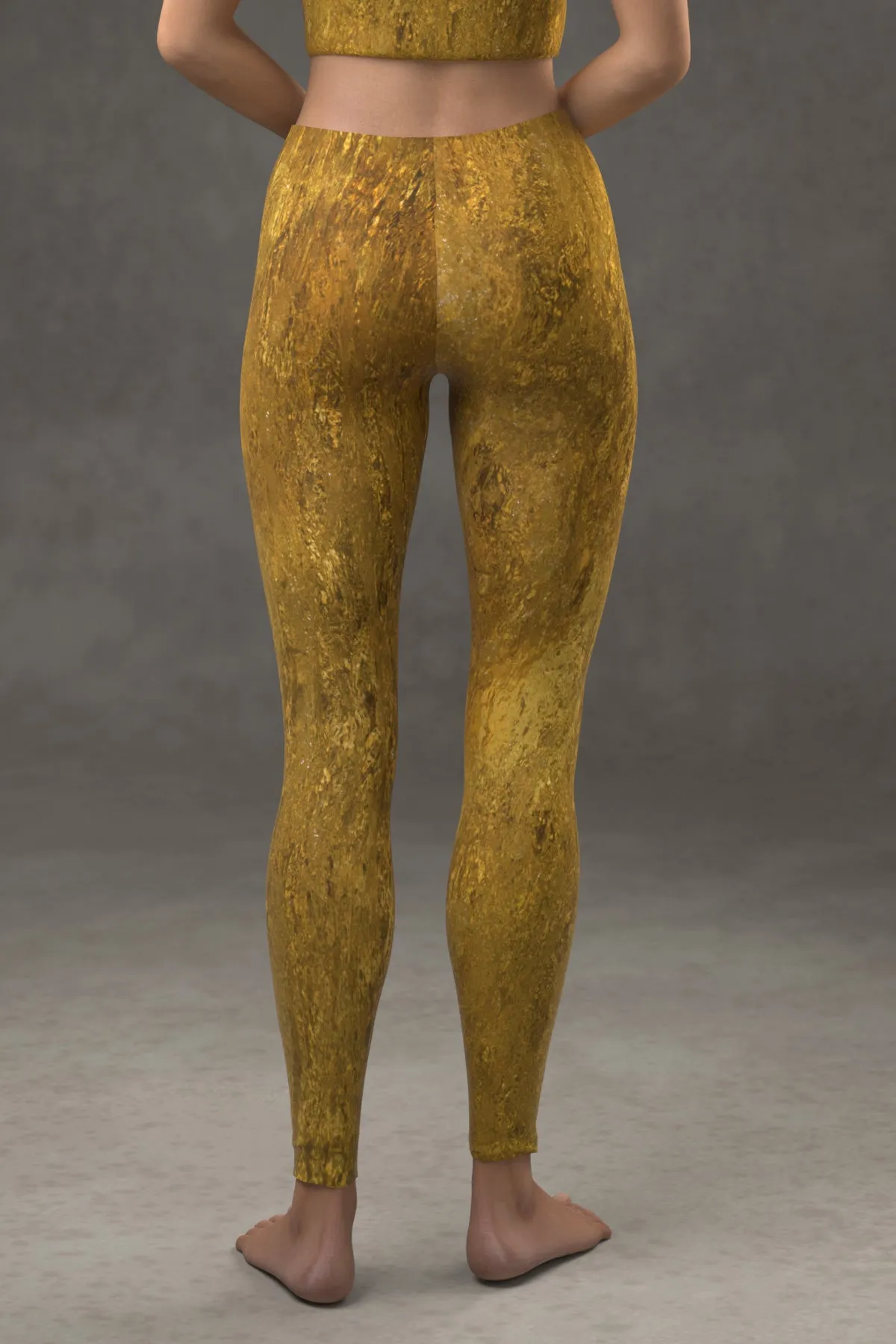 Golden Riverbed Leggings