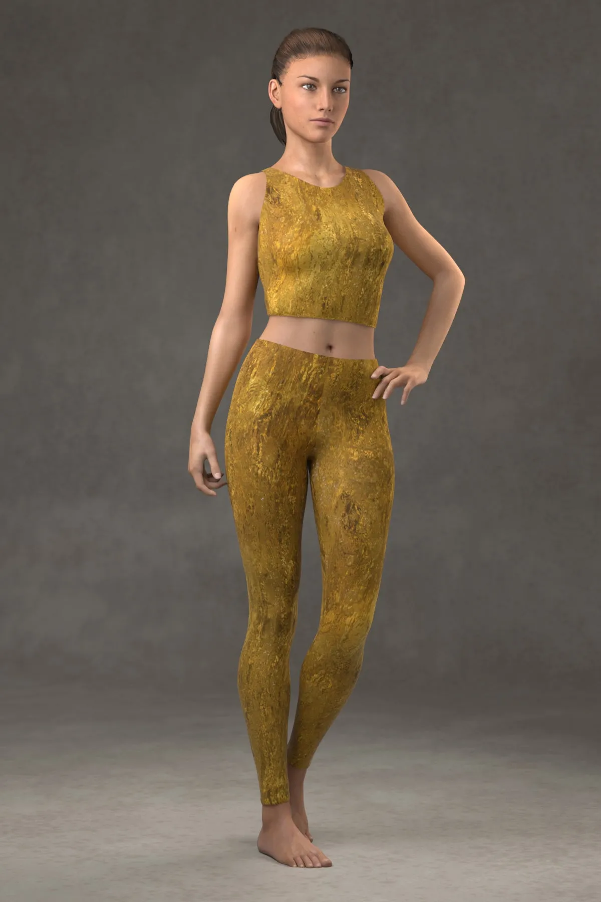 Golden Riverbed Leggings