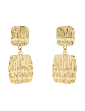 GRAINLINE PANEL CLIP ON EARRINGS