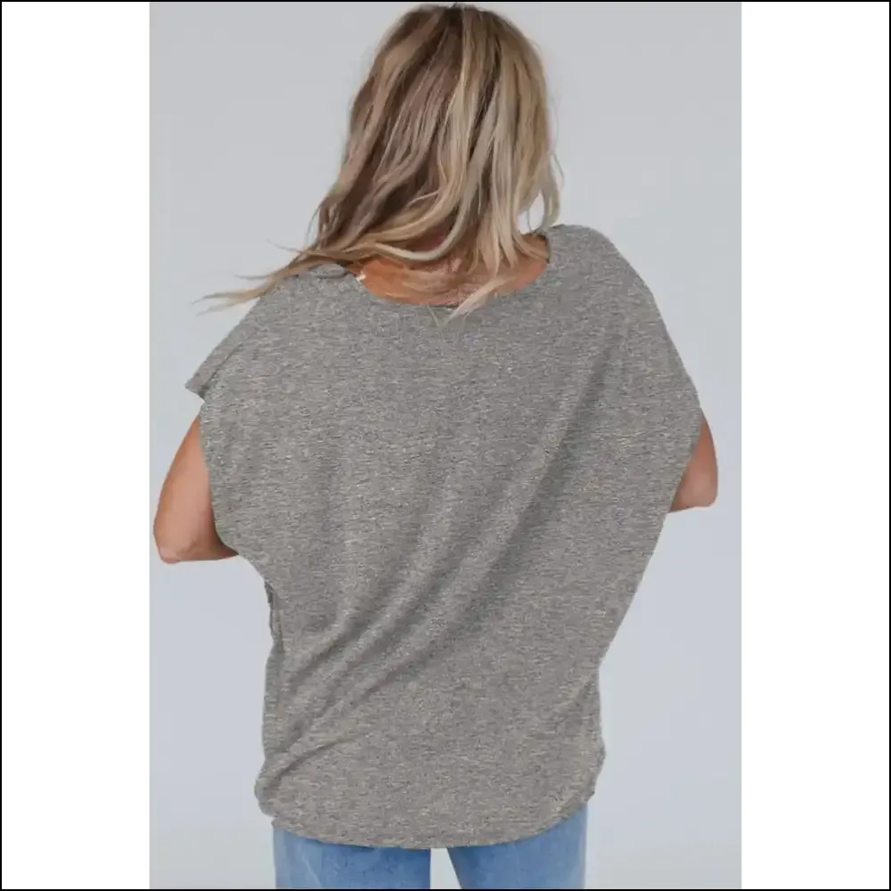 Gray Crochet Lace Oversized Tee: Basically a Hug you can Wear  😜 Needful Things