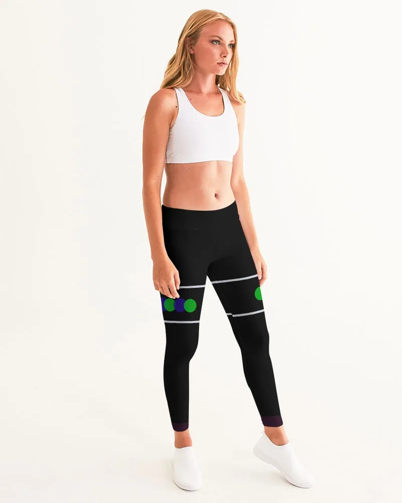 Greens and Blues Women's Yoga Pants
