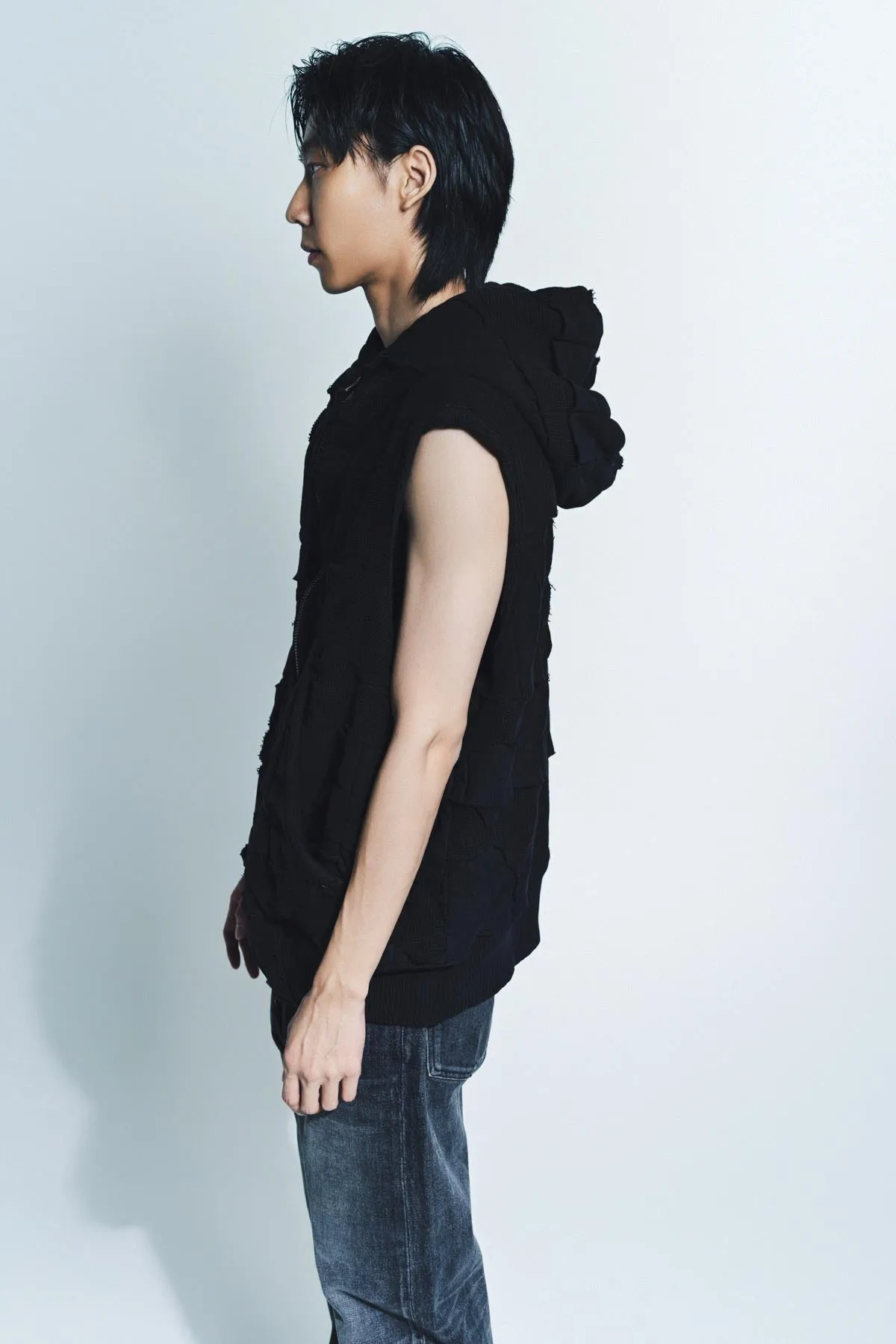 GREG LAUREN | STITCHWORK PUFFY VEST